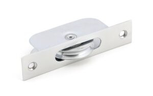 satin chrome square ended sash pulley 75kg