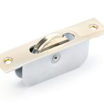 polished nickel square ended sash pulley 75kg