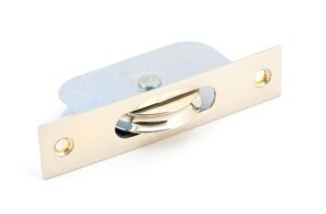 polished nickel square ended sash pulley 75kg