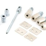 polished nickel secure stops (pack of 4)