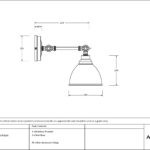 burnished brindley wall light