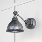pewter brindley wall light