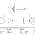 satin marine ss (316) art deco centre door knob
