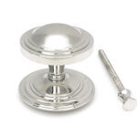 polished marine ss (316) art deco centre door knob