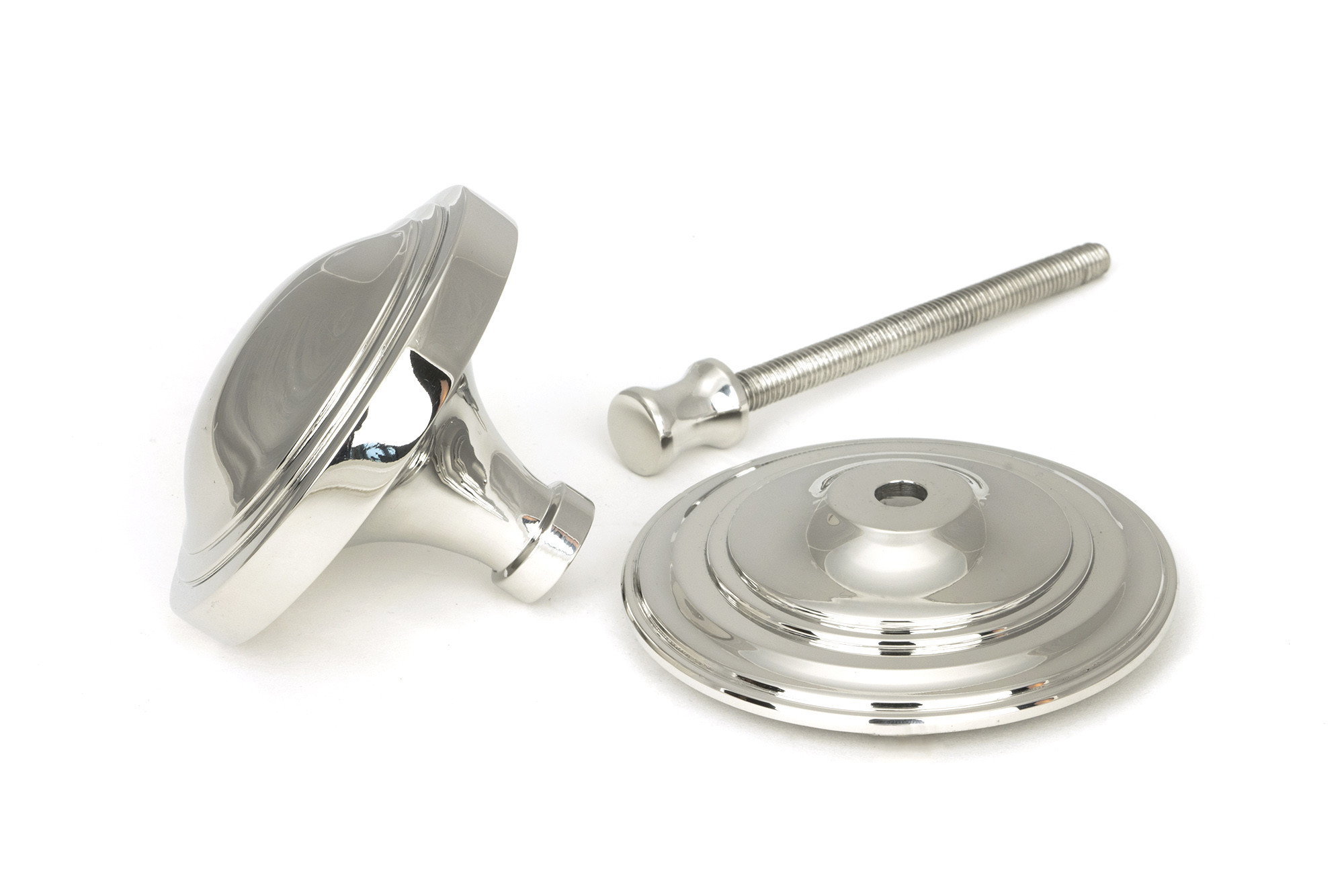 polished marine ss (316) art deco centre door knob