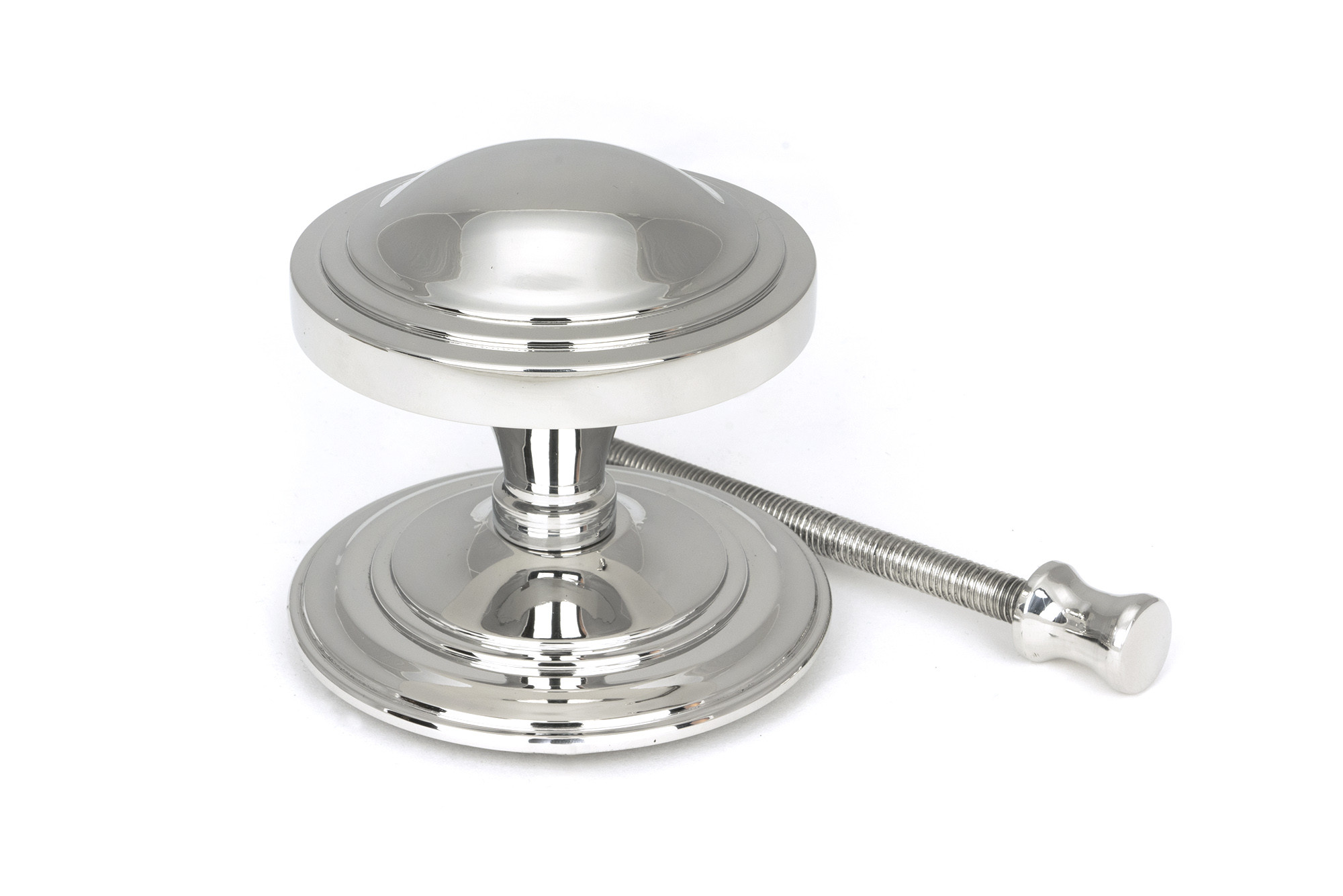 polished marine ss (316) art deco centre door knob