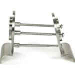 satin marine ss (316) 50mm euro door pull (back to back fixings)