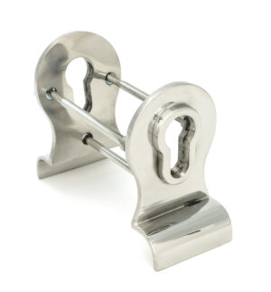 polished marine ss (316) 50mm euro door pull (back to back fixings)