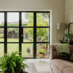 satin marine ss (316) brompton lever on rose set (plain)