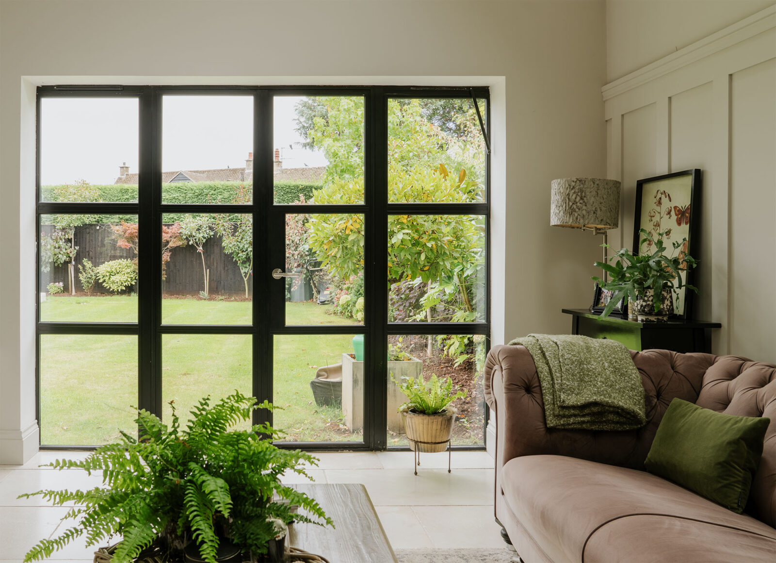 satin marine ss (316) brompton lever on rose set (plain)