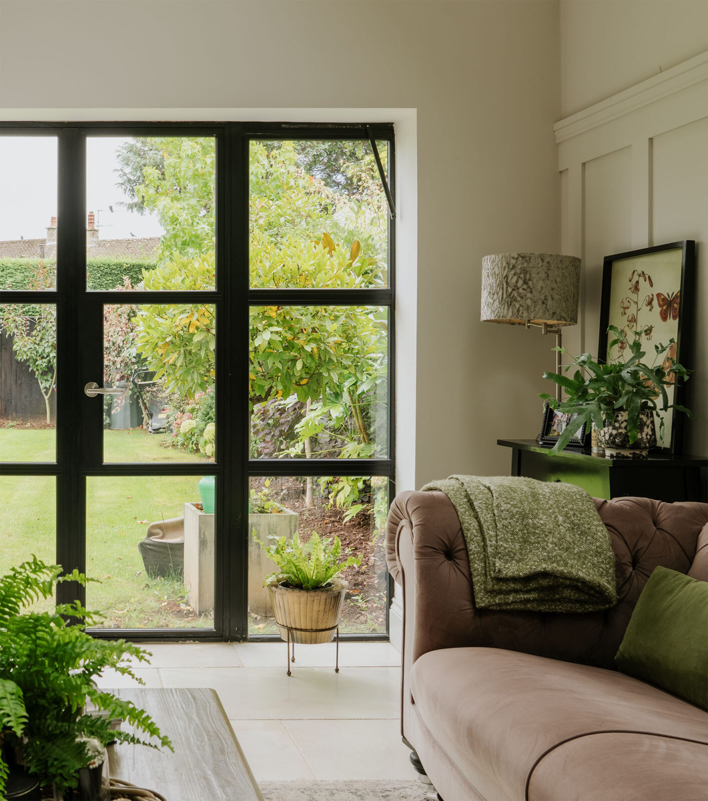 satin marine ss (316) brompton lever on rose set (plain)