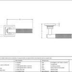satin marine ss (316) brompton lever on rose set (square)