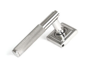 satin marine ss (316) brompton lever on rose set (square)