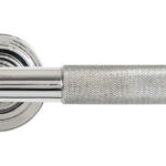 polished marine ss (316) brompton lever on rose set (art deco)