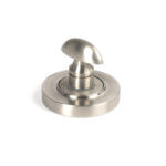 satin marine ss (316) round thumbturn set (plain)