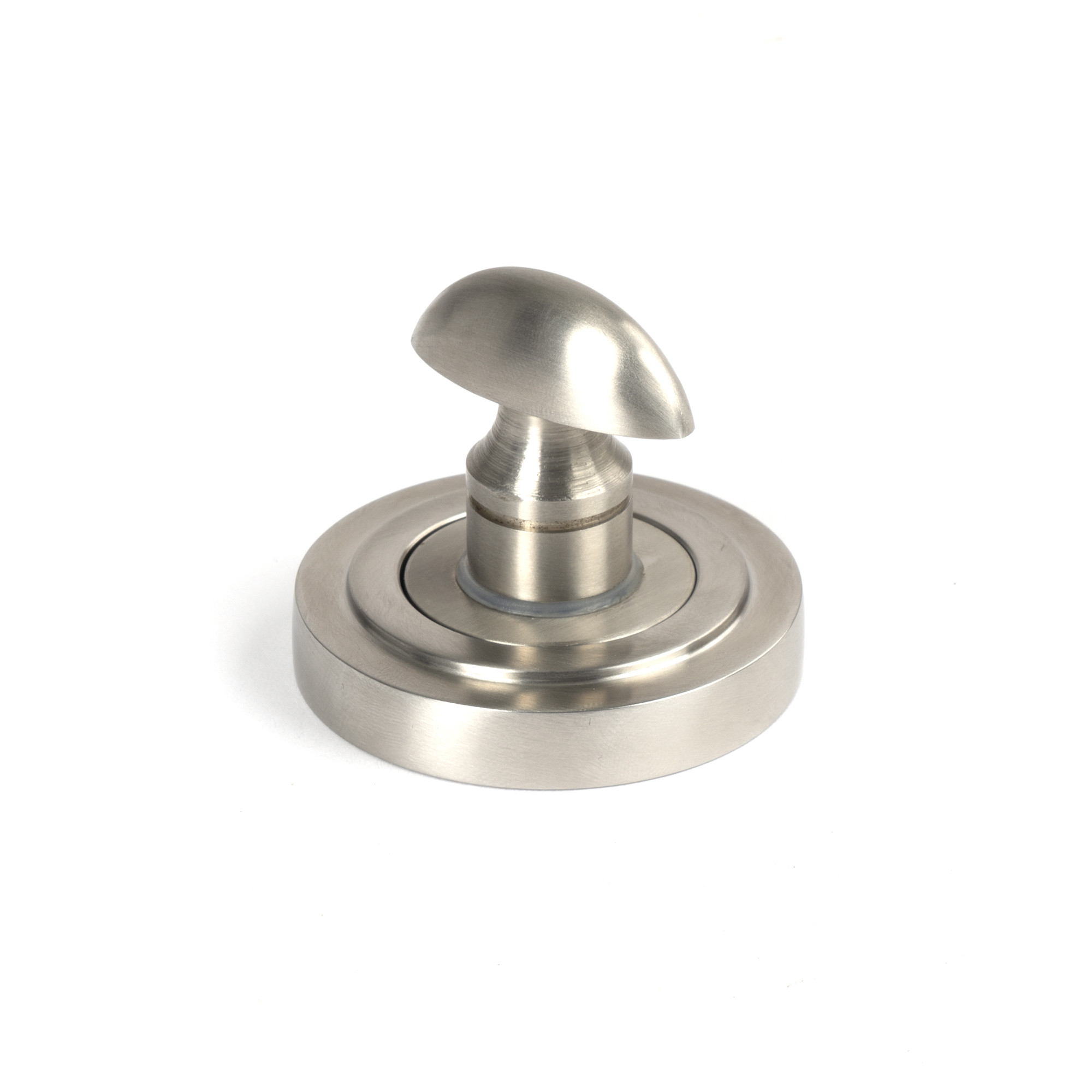 satin marine ss (316) round thumbturn set (art deco)