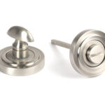 satin marine ss (316) round thumbturn set (art deco)