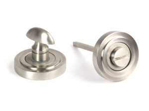 satin marine ss (316) round thumbturn set (art deco)