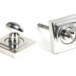 polished marine ss (316) round thumbturn set (square)