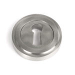 satin marine ss (316) round escutcheon (art deco)