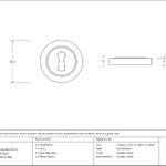 polished marine ss (316) round escutcheon (plain)