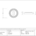 polished marine ss (316) round escutcheon (beehive)