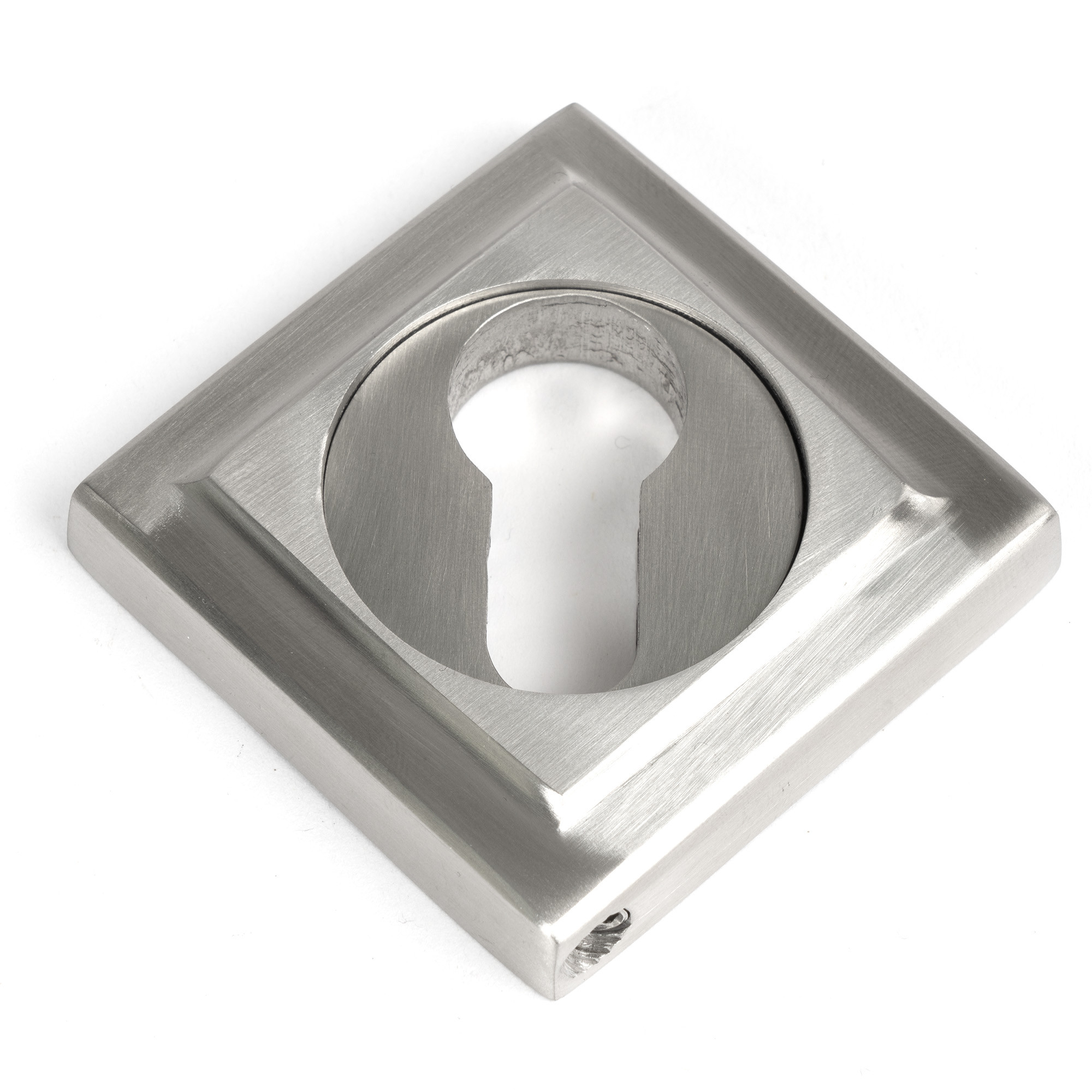 satin marine ss (316) round euro escutcheon (square)