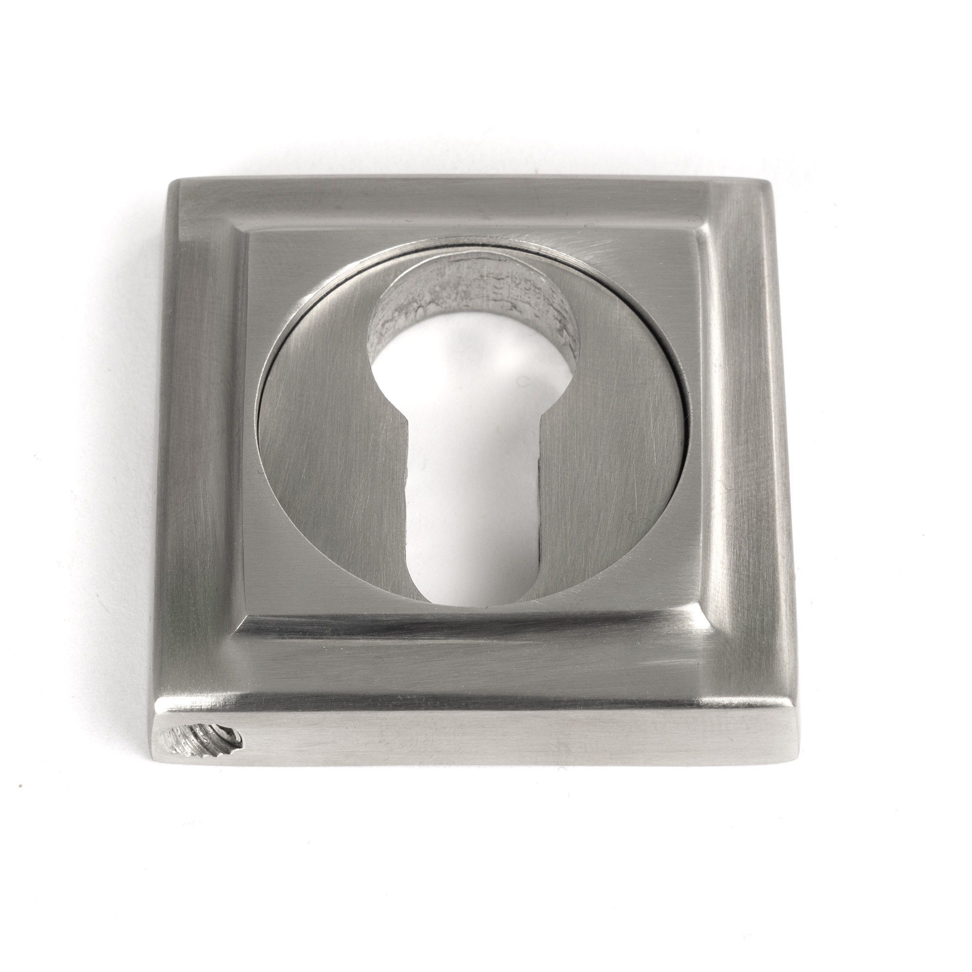 satin marine ss (316) round euro escutcheon (square)