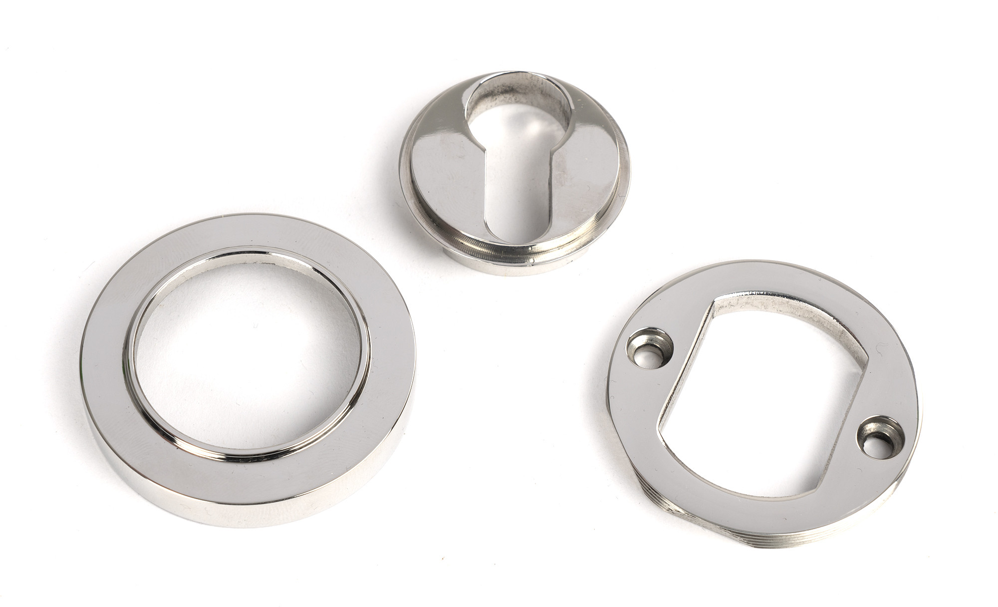 polished marine ss (316) round euro escutcheon (plain)
