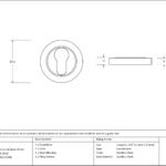 polished marine ss (316) round euro escutcheon (plain)