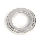 polished marine ss (316) round euro escutcheon (art deco)