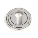 polished marine ss (316) round euro escutcheon (art deco)