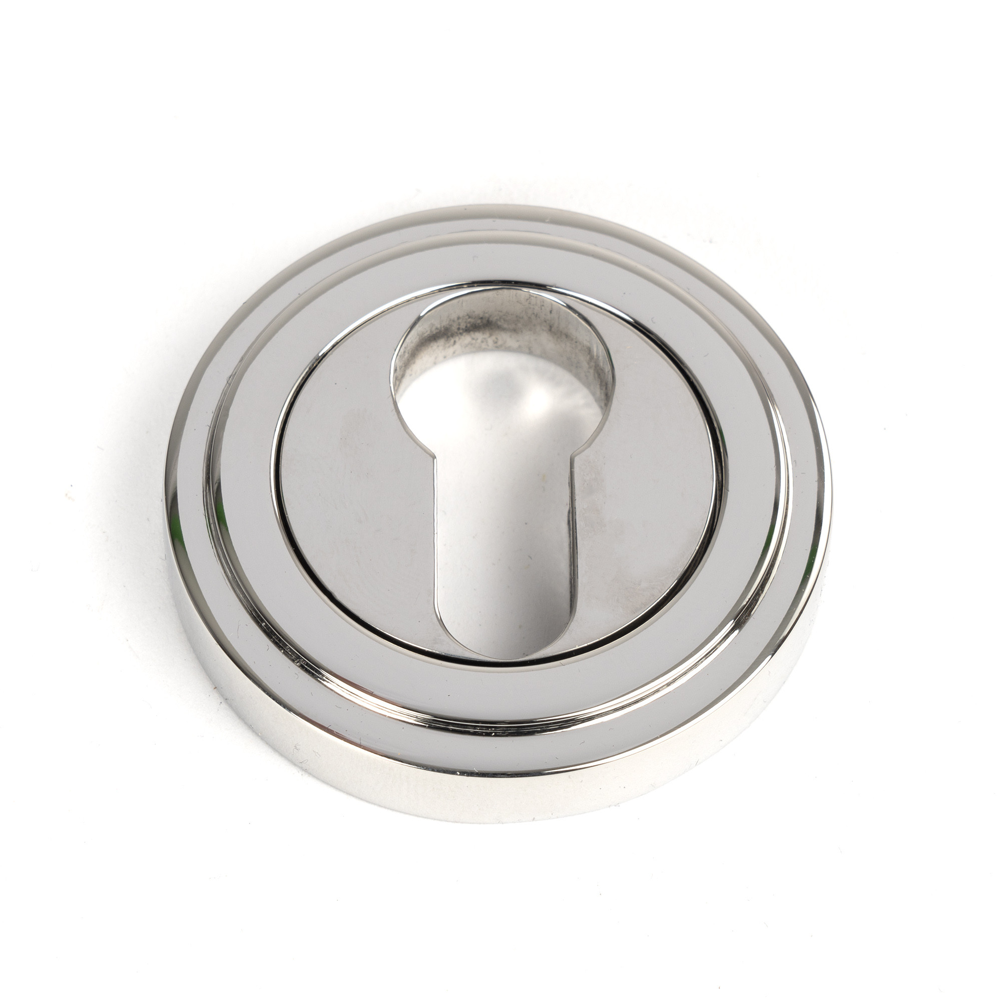 polished marine ss (316) round euro escutcheon (art deco)