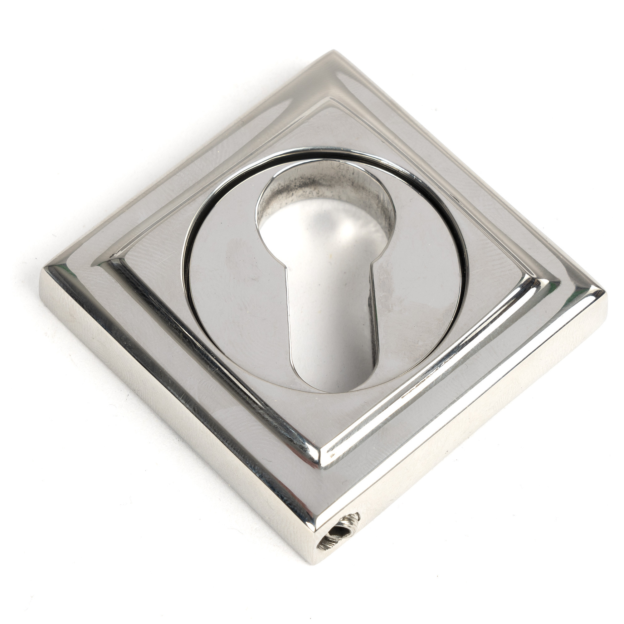 polished marine ss (316) round euro escutcheon (square)