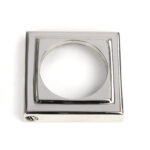 polished marine ss (316) round euro escutcheon (square)
