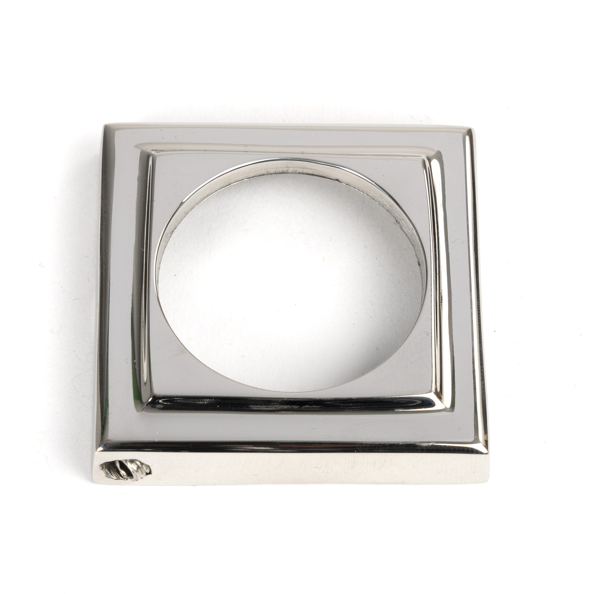 polished marine ss (316) round euro escutcheon (square)