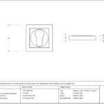 polished marine ss (316) round euro escutcheon (square)
