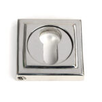 polished marine ss (316) round euro escutcheon (square)