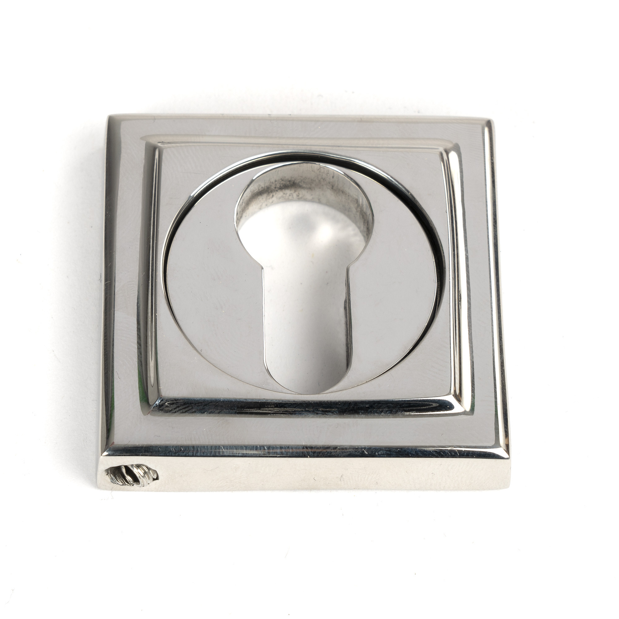 polished marine ss (316) round euro escutcheon (square)