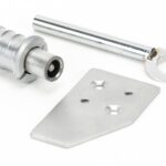 satin chrome key flush sash stop