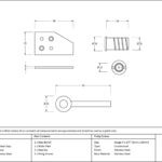satin chrome key flush sash stop