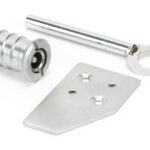 satin chrome key flush sash stop