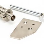 polished nickel key flush sash stop