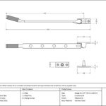 polished marine ss (316) 10" brompton stay