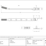 satin marine ss (316) 12" brompton stay