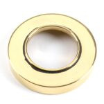 aged brass brompton lever on rose set (plain) unsprung