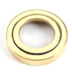 aged brass brompton lever on rose set (art deco) unsprung