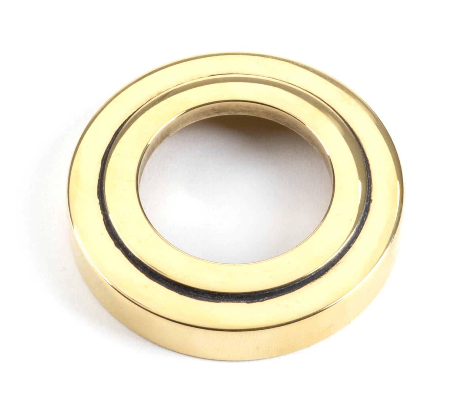 aged brass brompton lever on rose set (art deco) unsprung