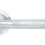 polished chrome brompton lever on rose set (art deco) unsprung