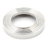 polished chrome brompton lever on rose set (beehive) unsprung